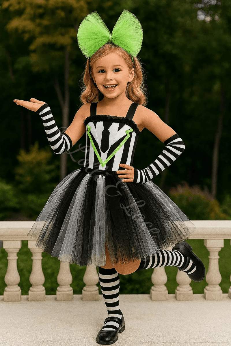 Beetlejuice Strange & Unusual Tutu Dress & Accessory Set