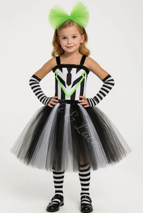 Beetlejuice Strange & Unusual Tutu Dress & Accessory Set