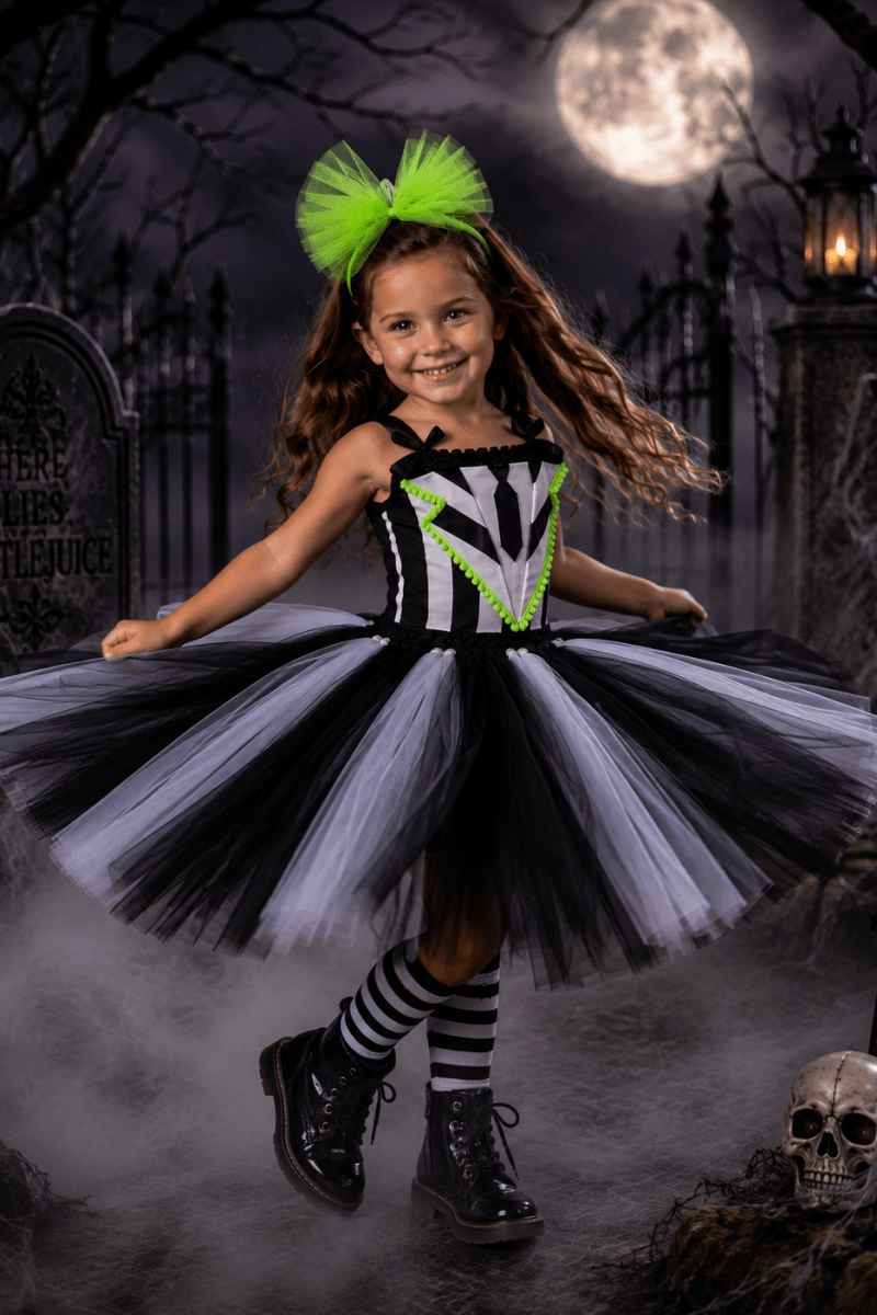 Beetlejuice Strange & Unusual Tutu Dress & Accessory Set
