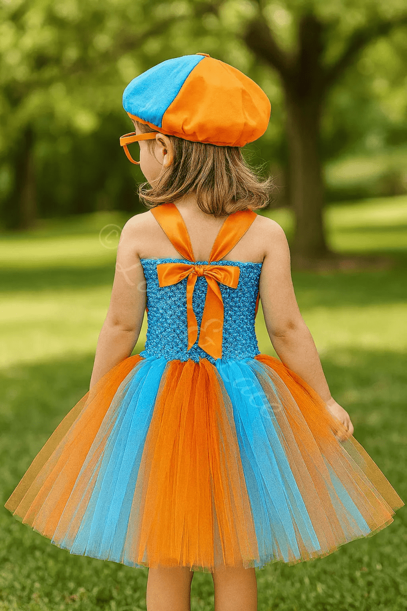 Blippi's Big Adventure Tutu Dress, Hat & Glasses Set