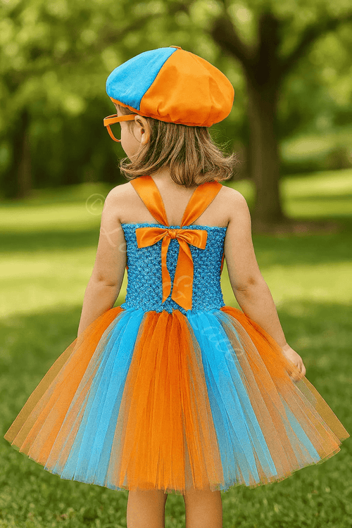 Blippi's Big Adventure Tutu Dress, Hat & Glasses Set