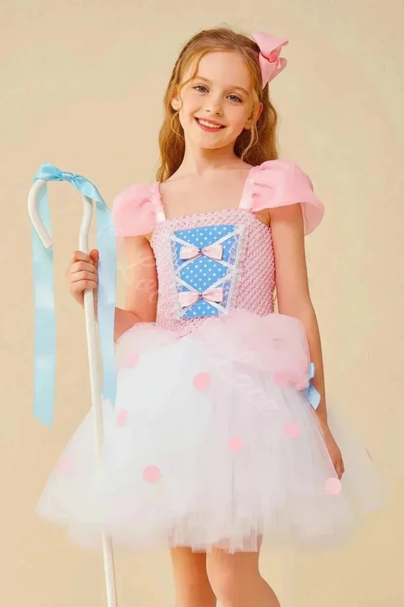 Bo Peep's Sweet Shepherd Princess Tutu Dress & Bow Set