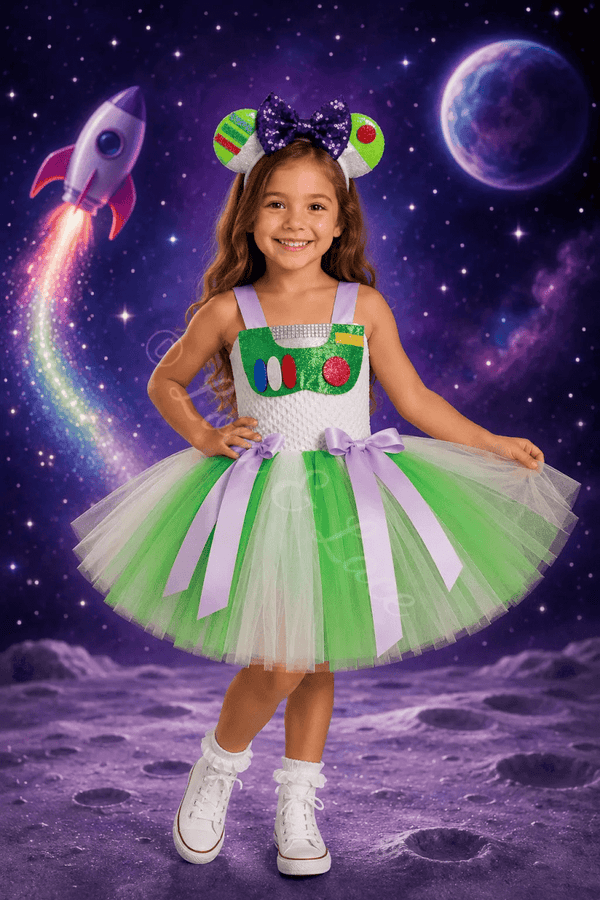 Buzz's Galactic Ranger Tutu Dress & Mouse Ear Headband Set