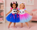 Cakey's Sweet Sprinkle Tutu Dress & Kitty Ear Headband Set