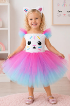 Cakey's Sweet Sprinkle Tutu Dress & Kitty Ear Headband Set