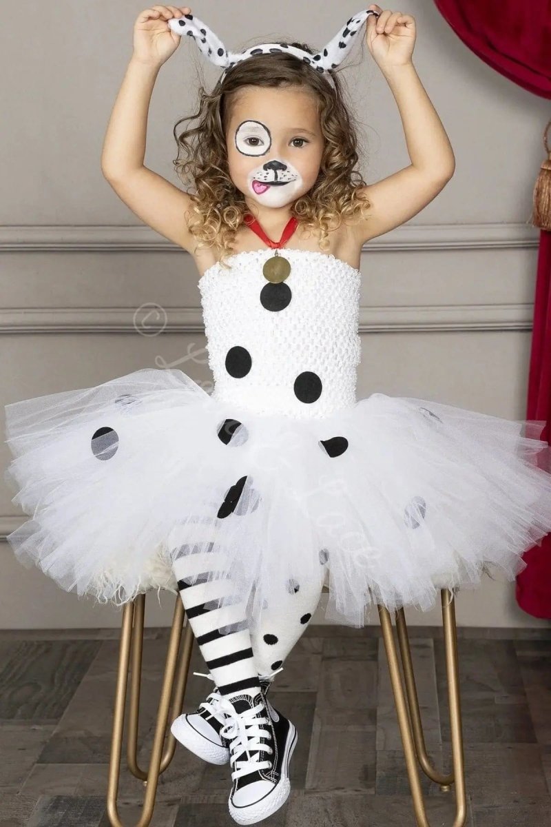Dottie's Puppy Parade Tutu Dress & Dalmatian Accessory Set
