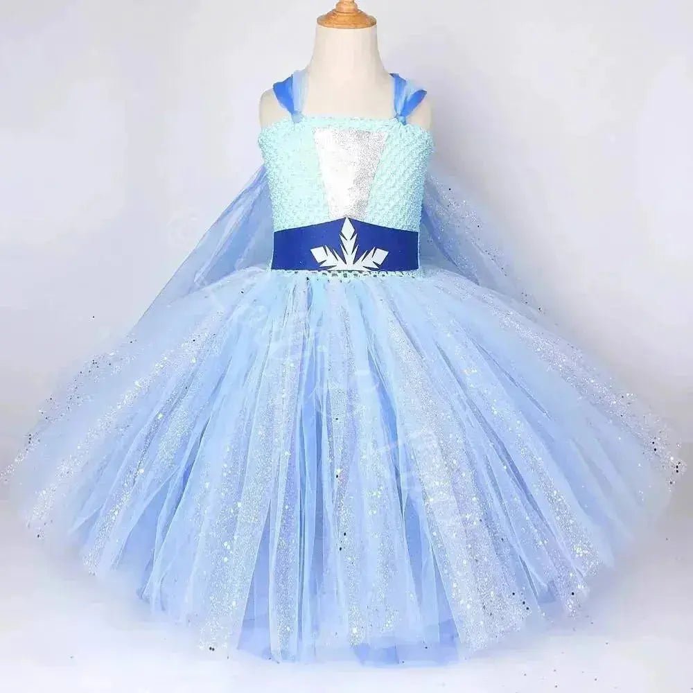 Elsa Snowflake Princess Tutu Dress & Royal Accessory Set