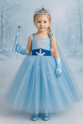 Elsa Snowflake Princess Tutu Dress & Royal Accessory Set