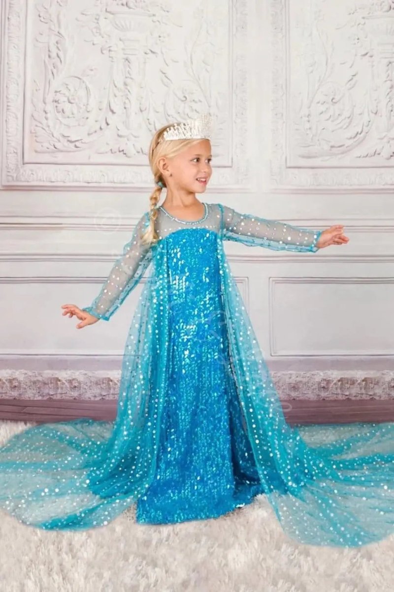 Elsa's Ice Crystal Dreams Sparkling Princess Dress