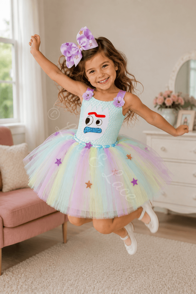 Forky & Karen Toy Story Tutu Dress & Bow Set