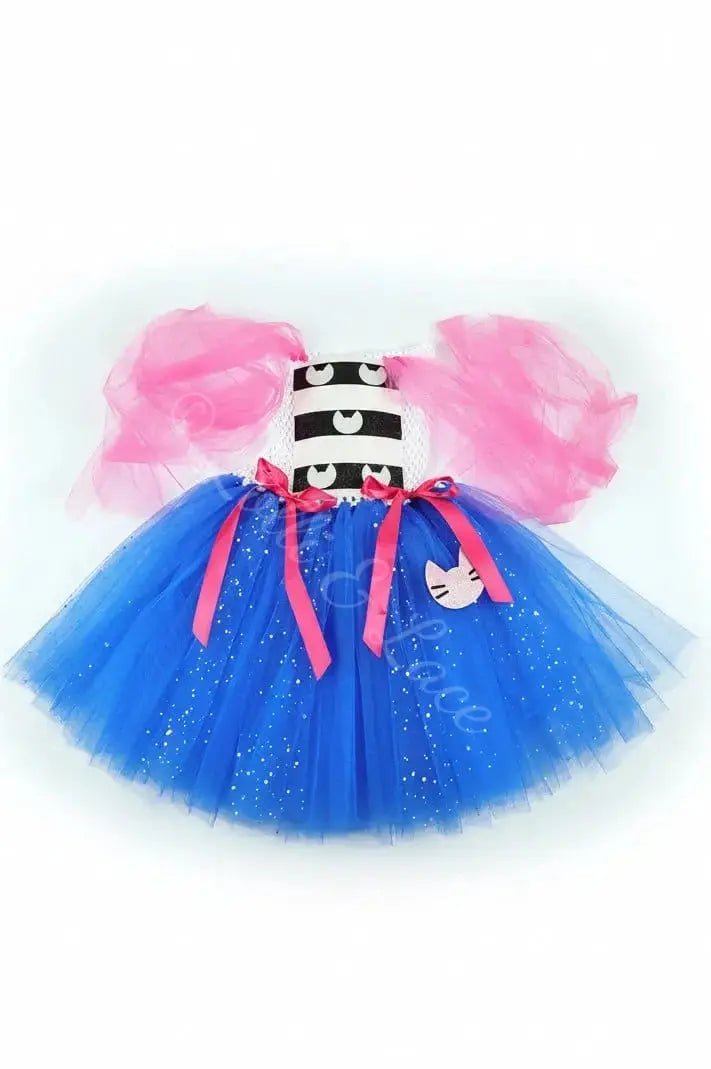 Gabby's Magical Kitty Tutu Dress & Cat Ear Headband Set – Dollhouse Inspired Costume for Girls