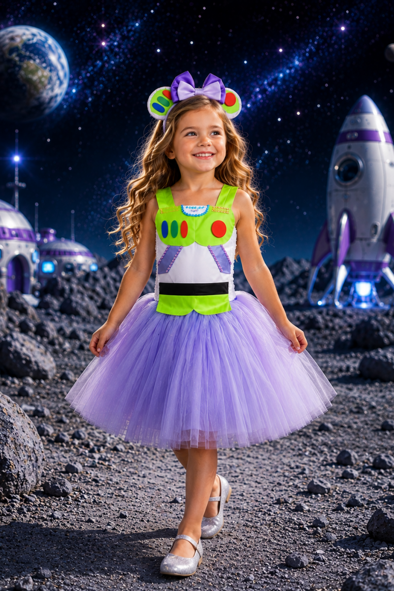 Galaxy Ranger Twirl Dress & Headband Set