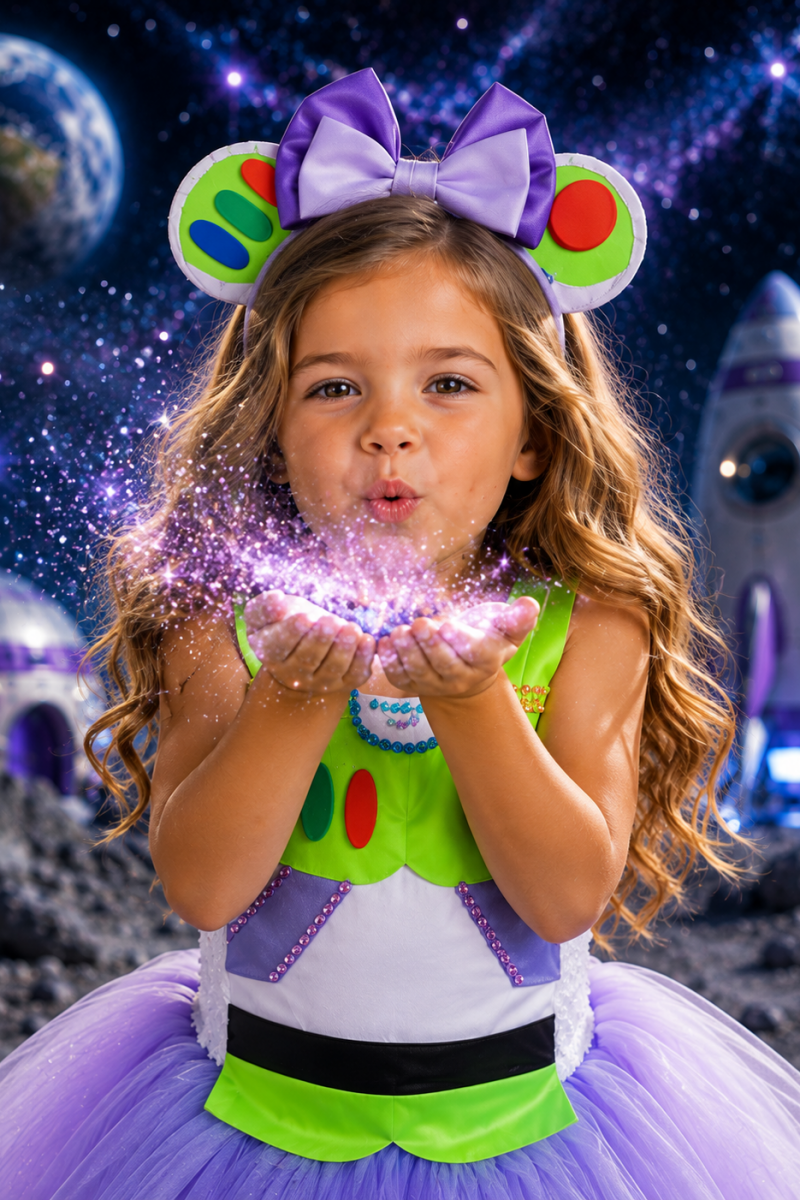 Galaxy Ranger Twirl Dress & Headband Set