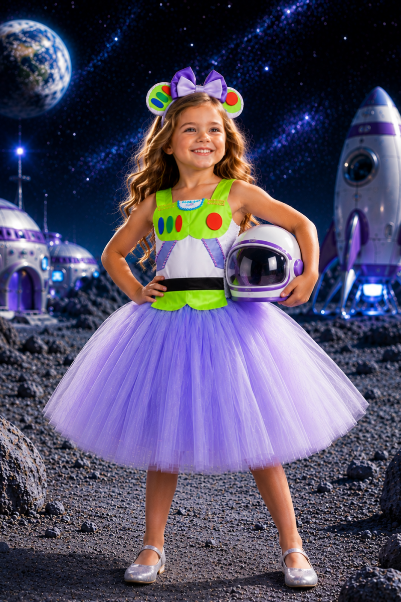 Galaxy Ranger Twirl Dress & Headband Set