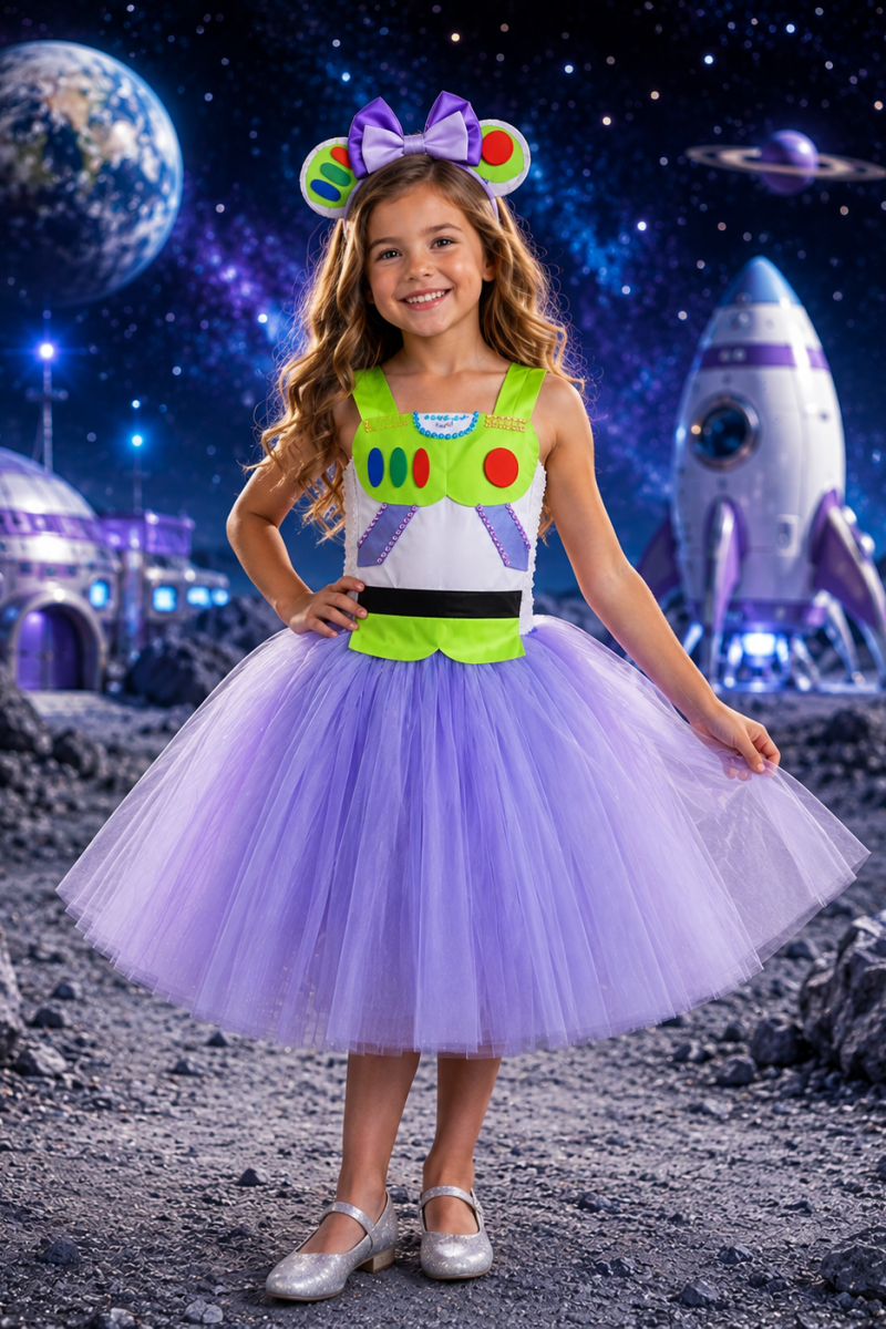 Galaxy Ranger Twirl Dress & Headband Set