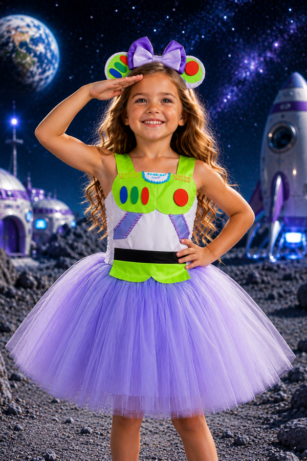 Galaxy Ranger Twirl Dress & Headband Set