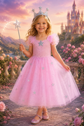 Glinda's Starlight Sparkle Princess Tutu Dress, Crown & Wand Set