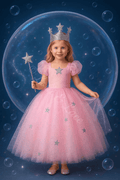 Glinda's Starlight Sparkle Princess Tutu Dress, Crown & Wand Set