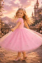 Glinda's Starlight Sparkle Princess Tutu Dress, Crown & Wand Set