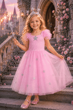 Glinda's Starlight Sparkle Princess Tutu Dress, Crown & Wand Set