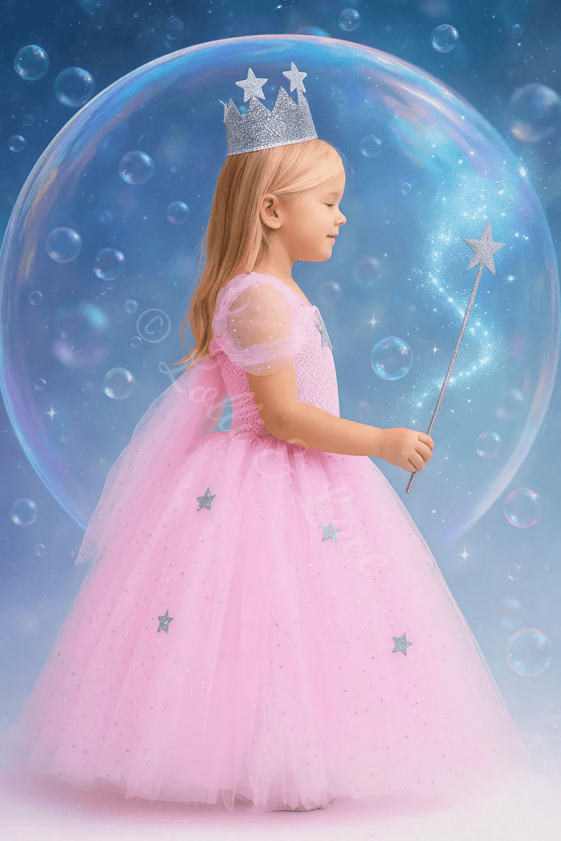 Glinda's Starlight Sparkle Princess Tutu Dress, Crown & Wand Set