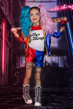 Harley Quinn's Mischief Maker Costume Set | Jacket, Wig, Bat & Accessories