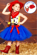 Jessie's Roundup Rodeo Tutu Dress, Hat & Bandana Set