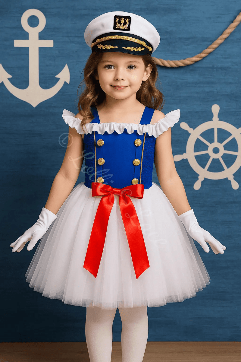 Little Captain Twirl Dress Set