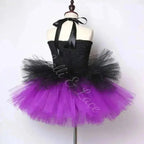 Midnight Magic Witch Tutu Dress, Hat & Broom Costume Set