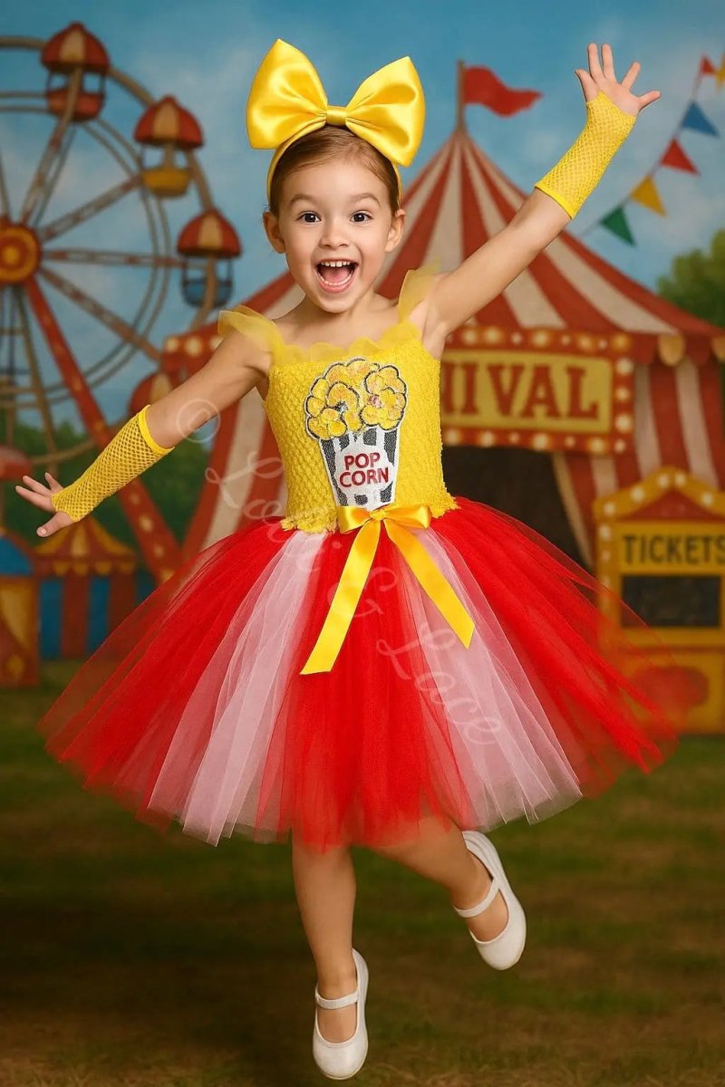 Poppin' Sweet Popcorn Princess Tutu Dress & Accessory Set