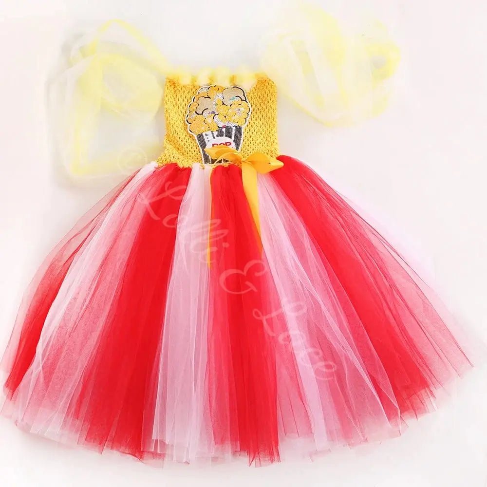 Poppin' Sweet Popcorn Princess Tutu Dress & Accessory Set