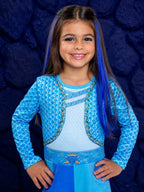 Rise of Red Chloe Inspired Costume for Girls – Blue Royal Cosplay Outfit