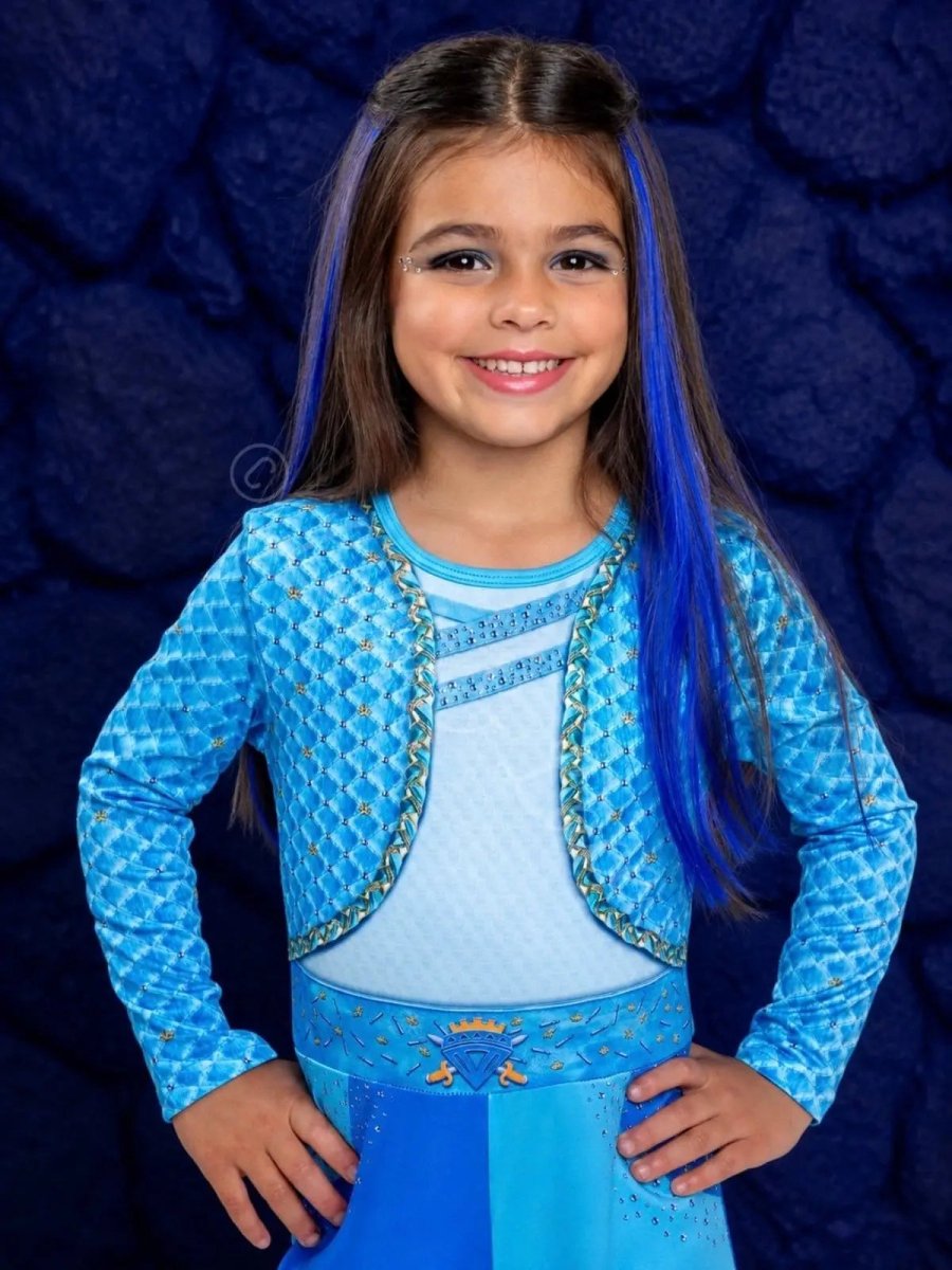 Rise of Red Chloe Inspired Costume for Girls – Blue Royal Cosplay Outfit