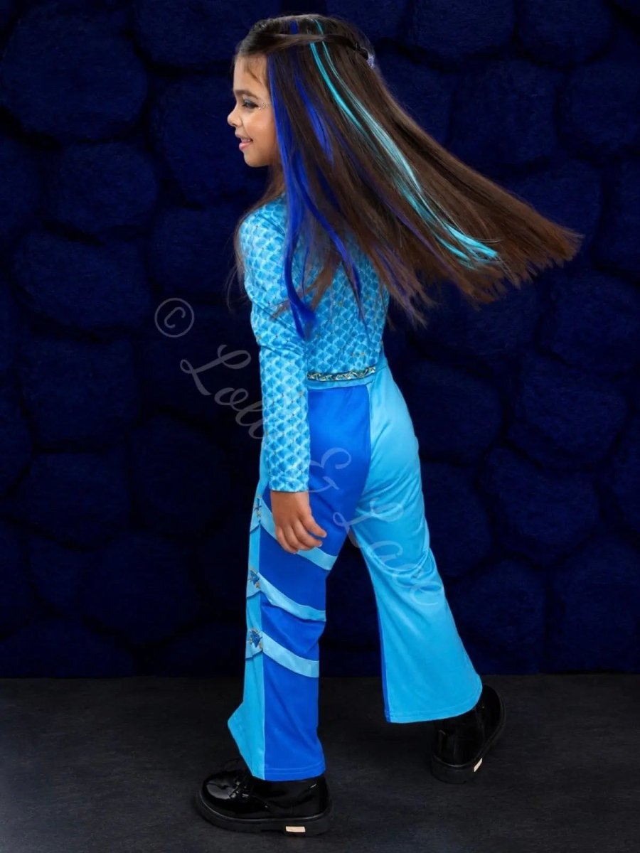 Rise of Red Chloe Inspired Costume for Girls – Blue Royal Cosplay Outfit