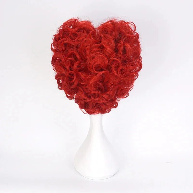 Royal Red Curly Costume Wig