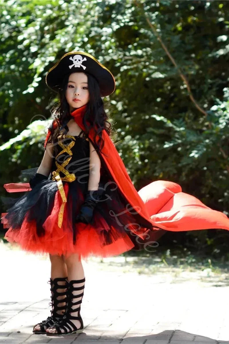 Scarlet Seas Pirate Princess Dress Set for Girls