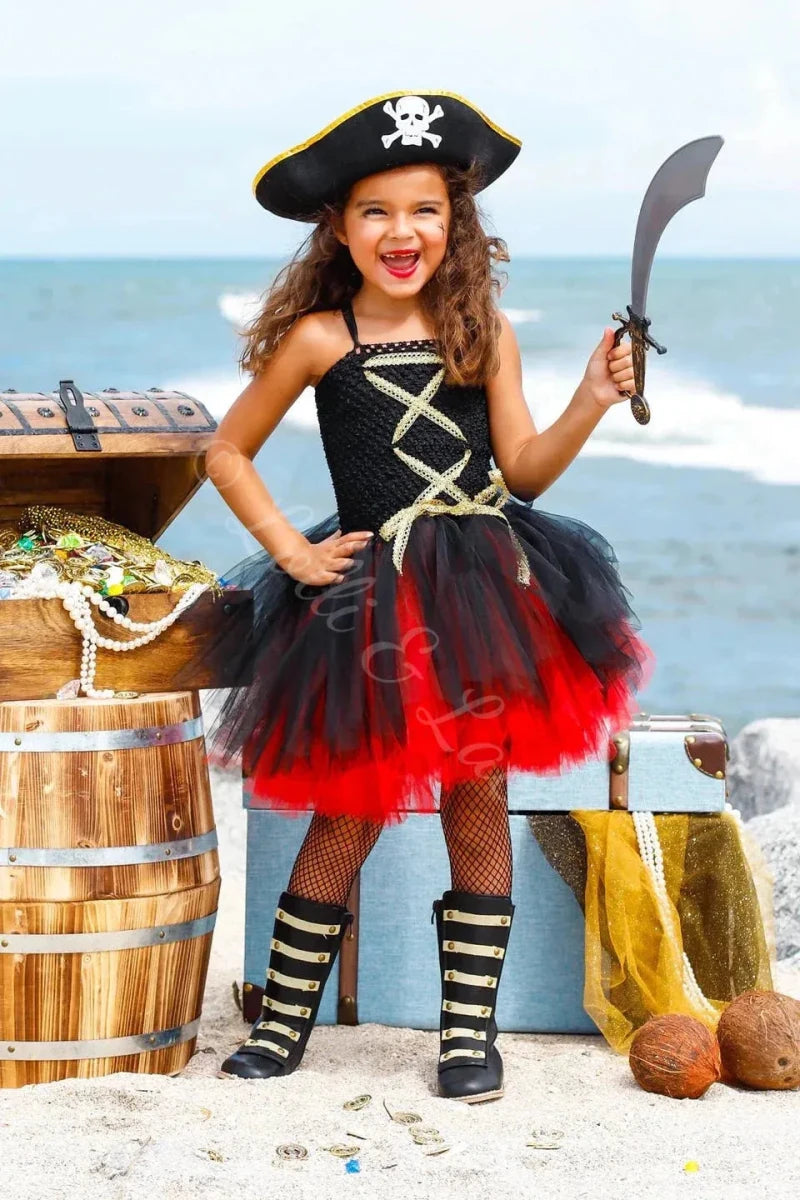 Scarlet Seas Pirate Princess Dress Set for Girls