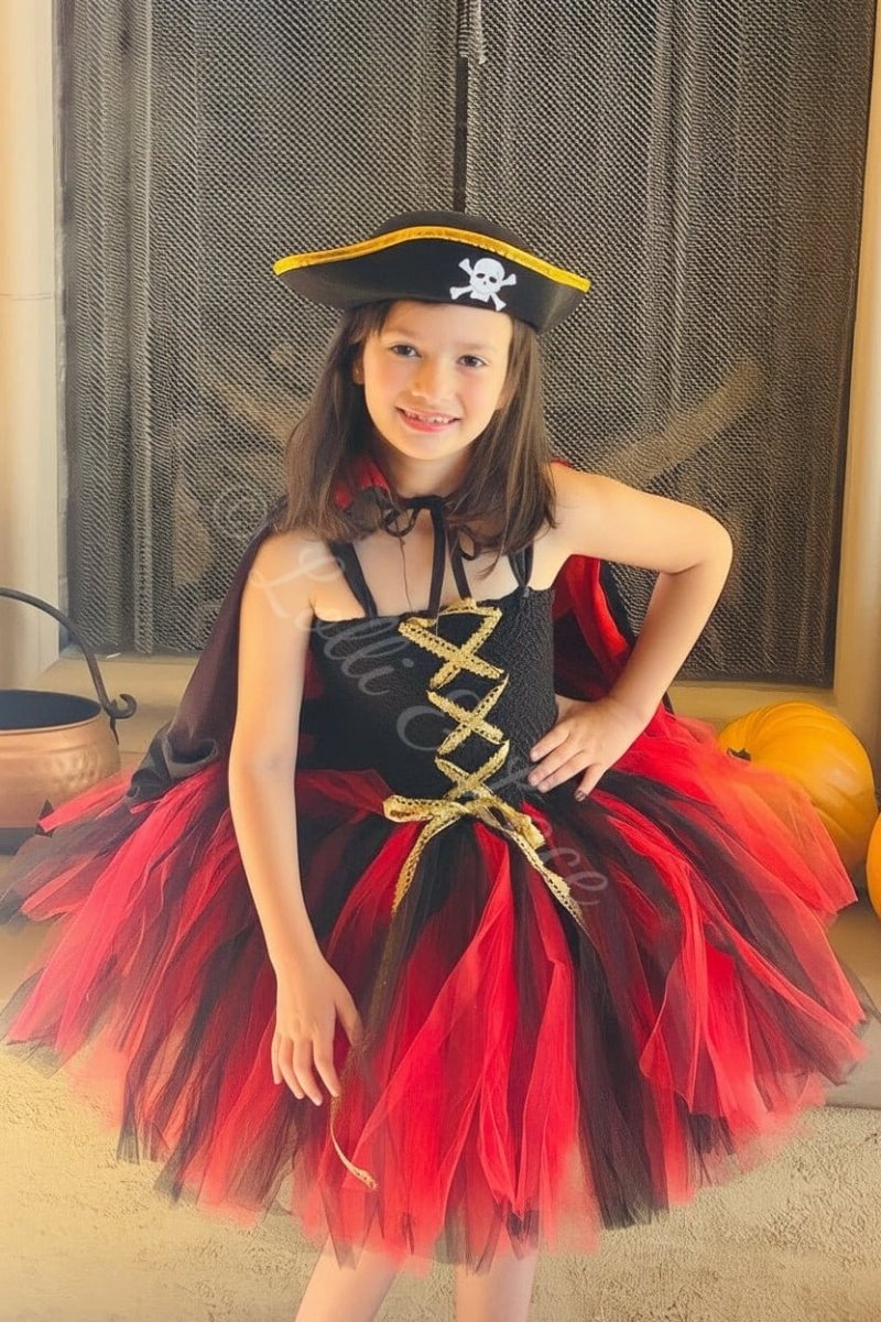 Scarlet Seas Pirate Princess Dress Set for Girls
