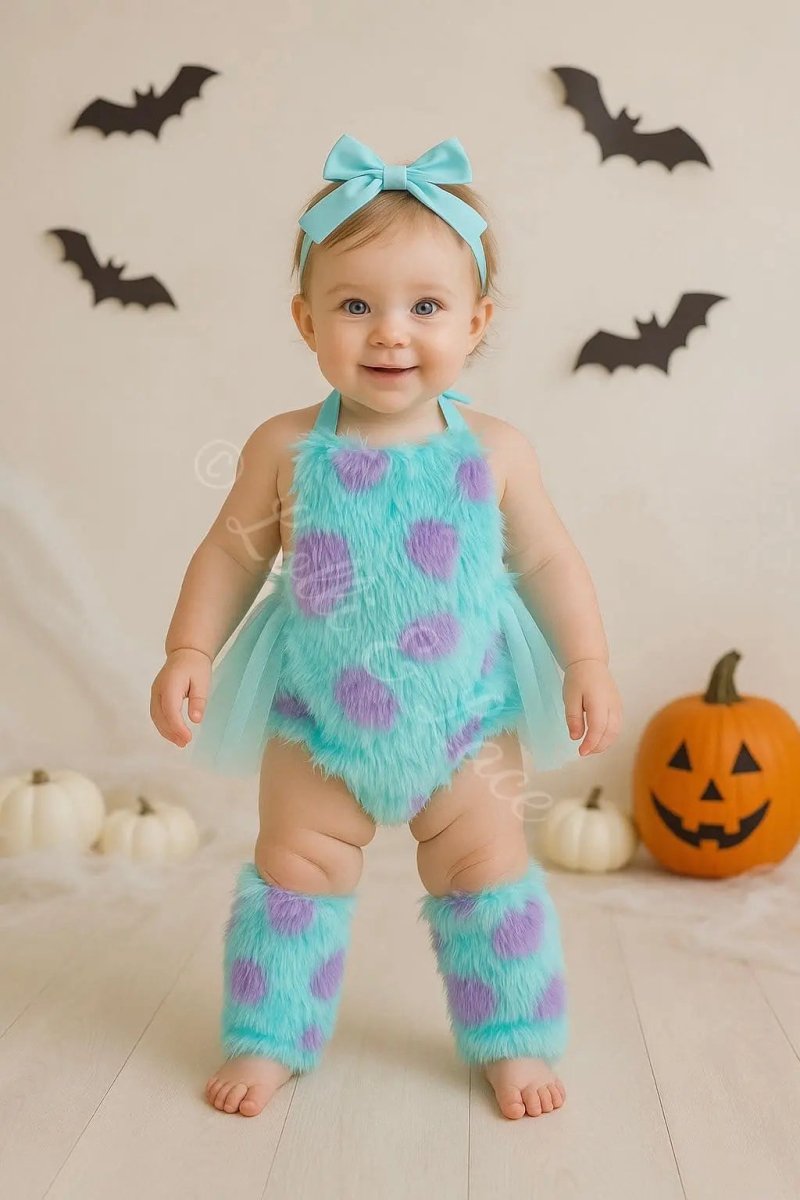 Sully's Monster Cuddles Baby Romper & Leg Warmer Set