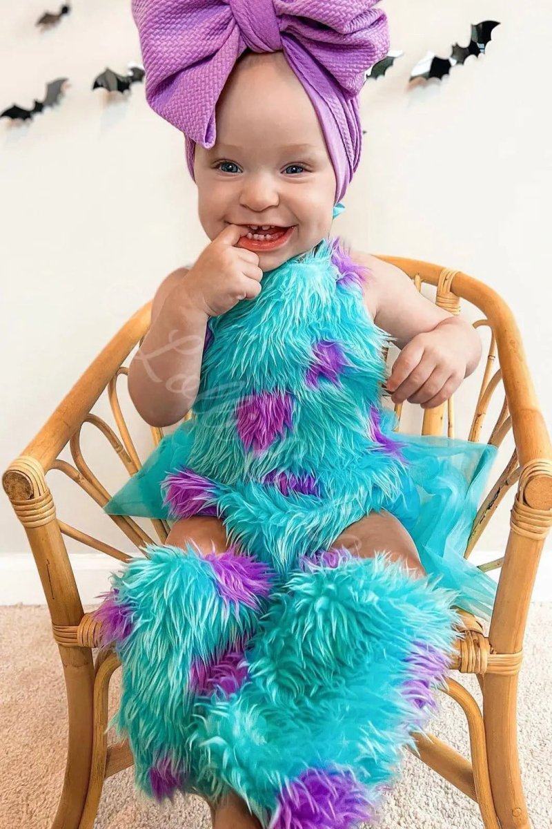 Sully's Monster Cuddles Baby Romper & Leg Warmer Set