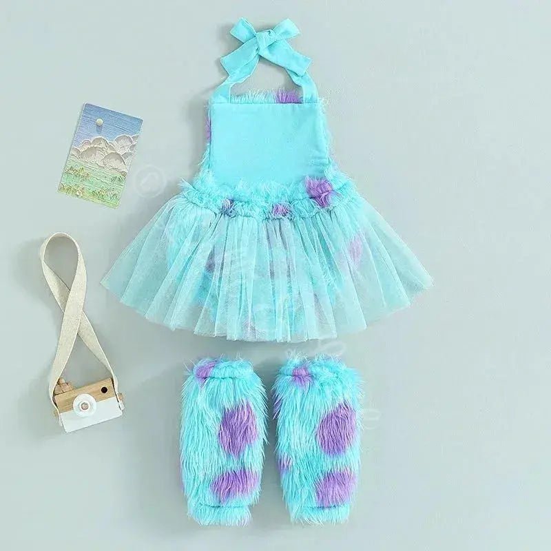 Sully's Monster Cuddles Baby Romper & Leg Warmer Set
