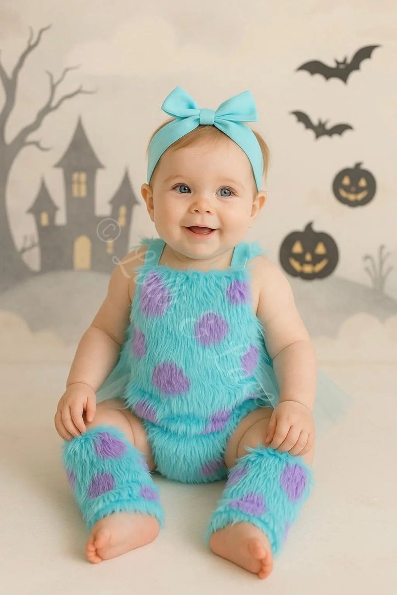Sully's Monster Cuddles Baby Romper & Leg Warmer Set