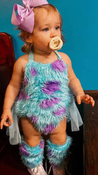 Sully's Monster Cuddles Baby Romper & Leg Warmer Set