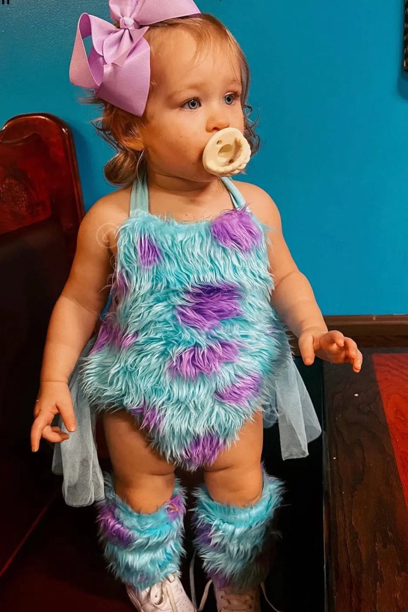 Sully's Monster Cuddles Baby Romper & Leg Warmer Set