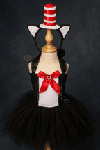 The Cat's Whimsical Adventure Tutu Dress, Hat & Accessory Set